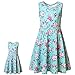 Sleeveless Flower Dresses for Little Girls Floral Casual Summer Sun Dresses