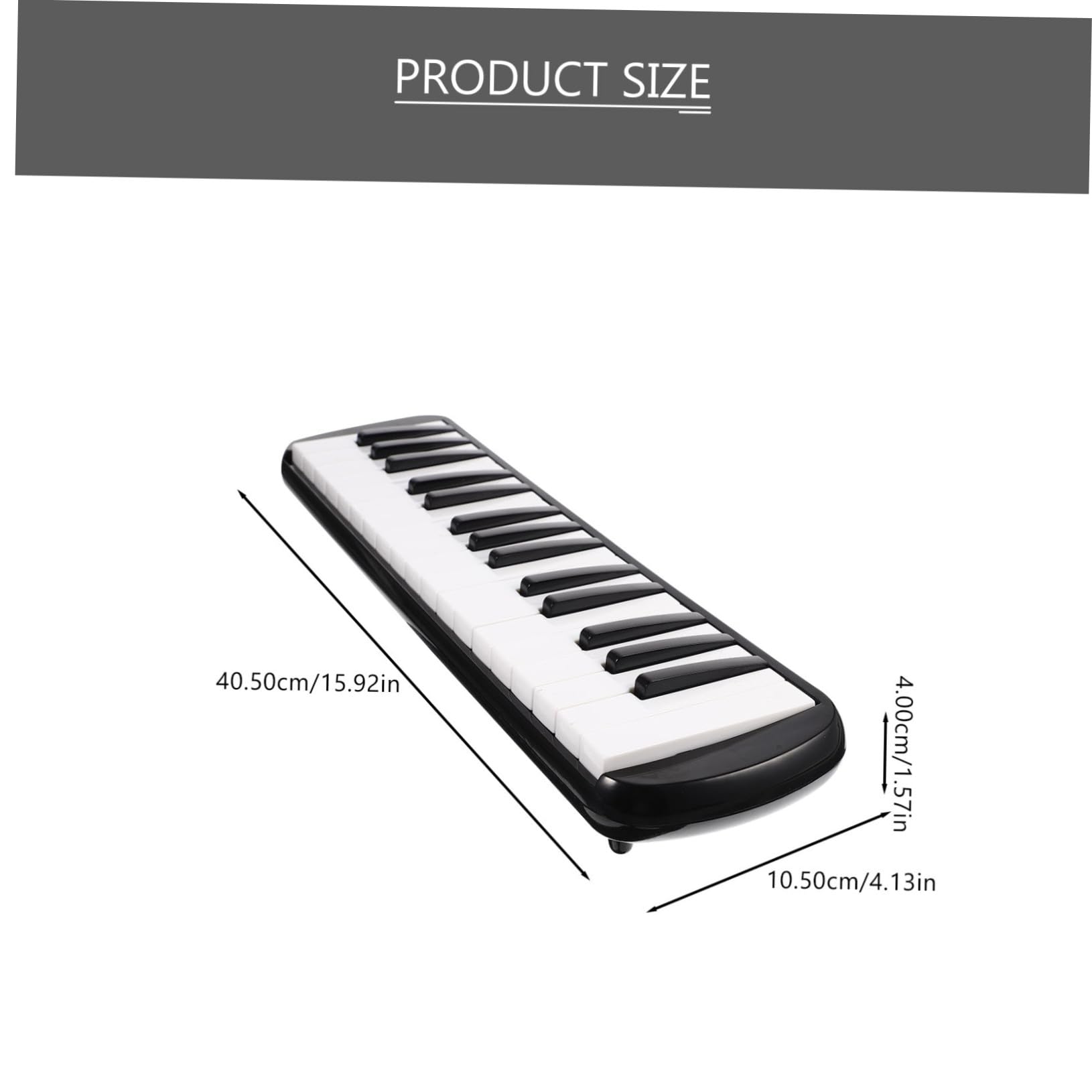 Melodica 32 Tasti Strumento Musicale per Bambini Principianti | Nero, Abs e Plastico, Parti in Nailon, Formato Portatile, per Uso Didattico e Pratica Quotidiana