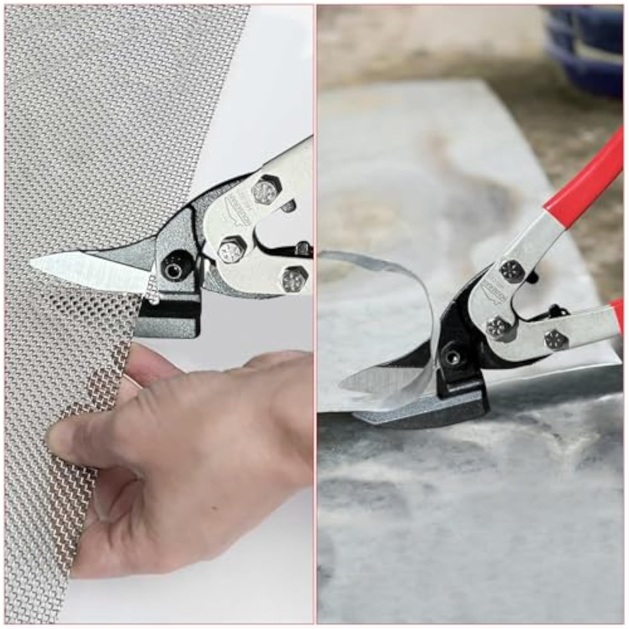 Tin Snips 10 Inch Aviation Snips, Left Cut