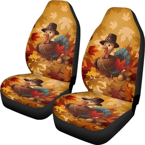 Housses de sièges auto universelles 52X138cm motif feuille d'érable