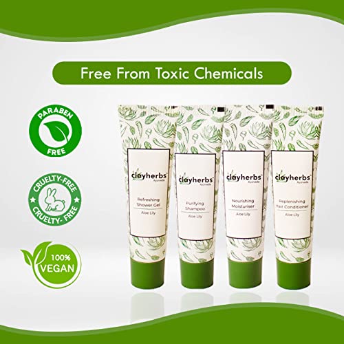Image of Pack-50 (22ml) Bulk Hotel Amenities | Toileties For Hospitality | Travel Size Mini Shampoo and Conditioner | Hotel Shampoo | Nourishing | Biodegradable Shampoo | Supplies for Guests | 22ml Tubes | 25pc Shampoo / 25pc Conditioner