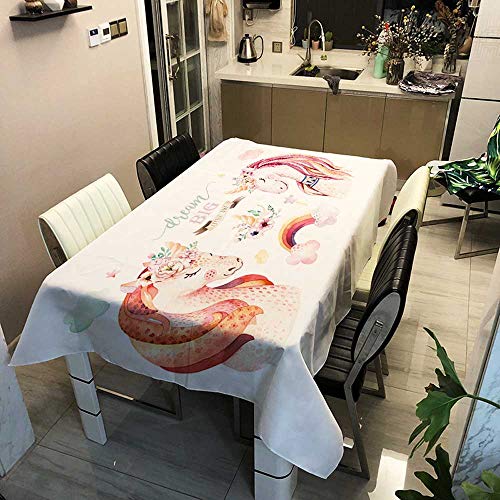 XXDD Moda Lindo Mantel Cuernos flamencos Campanas de Viento Rectangular Fiesta en casa Banquete decoración Mantel A4 150x210cm