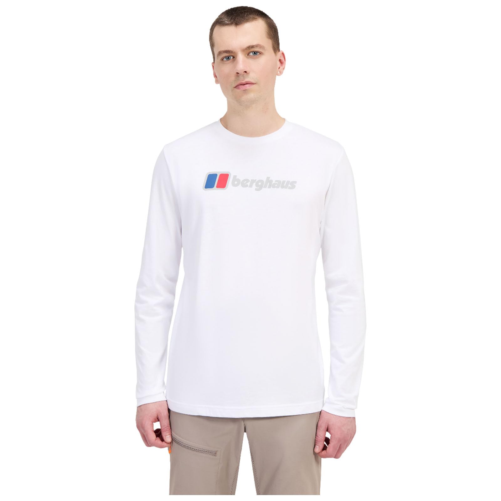 Berghaus Men's Big Logo T-Shirt, Pure White, XL