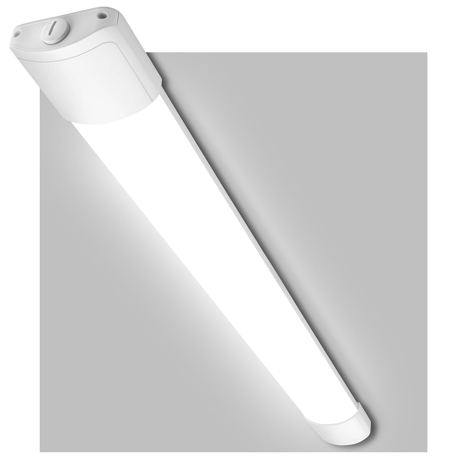 Feuchtraumleuchte LED 120CM, 36W 4200LM Kellerlampe LED Röhre mit IP65 Wasserfest Lichtleiste, Deckenleuchte Flach für Büro Küche Keller Garage Lager Flur