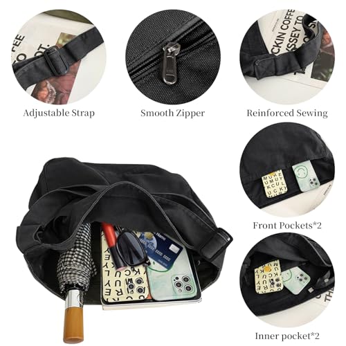 Bolso Tote de Lona Grande Unisex para Uso Casual miniatura 4