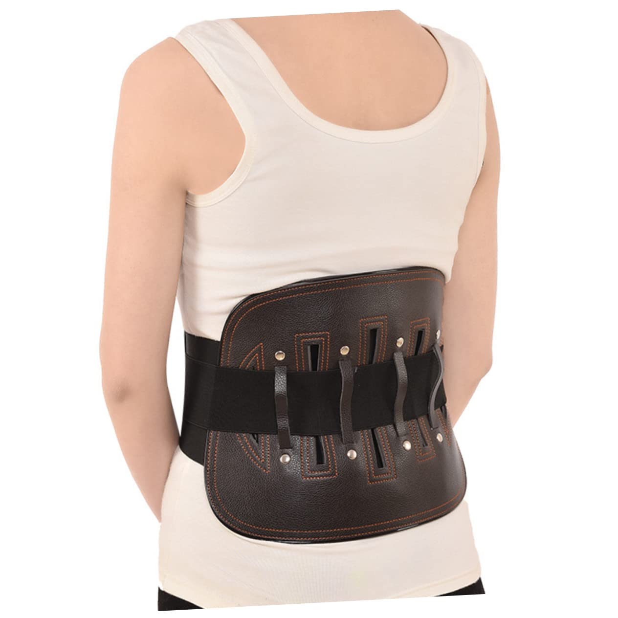 NULYLU Waist Trainer for Women Men Waist Lumbar Support Lower Back Back Brace Unisex Xxl