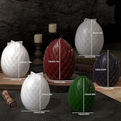 Moule œuf écailles dragon silicone pour fabriquer objet décoratif - 6