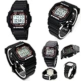 電波時計 警察官 公務員 自衛隊 G-SHOCK 20気圧防水 電波ソーラー デジタル腕時計 メンズ向（GW-M5610-1 GW-M5610BB-1 GW-M5610MR-4） (GW-M5610-1（スタンダードブラック）)