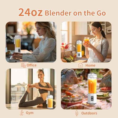 Image of Portable Blender, Personal Blenders with Pulse Mode, Smoothie & Shake Maker