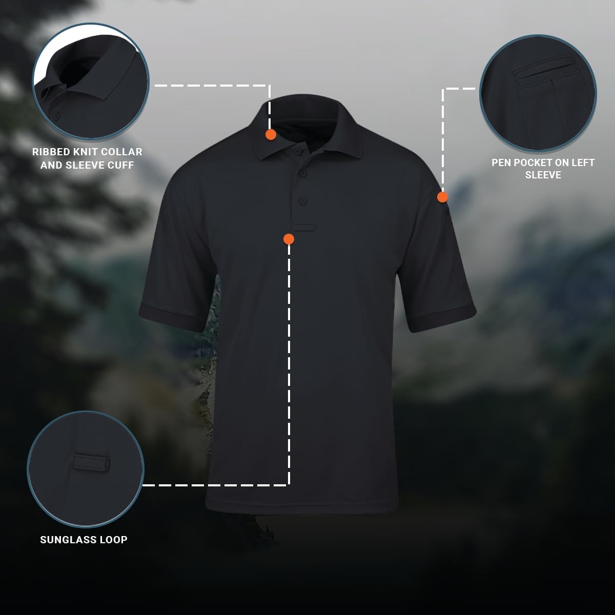 Propper Mens Uniform Cotton Short Sleeve Polo - Image 4