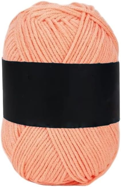 5 Rolls 50g 4-Ply Milk Cotton Blend Yarn 2.5mm Medium Knitting Crochet Kit DIY(3)