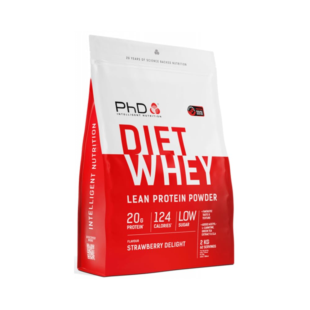 PhD Diet Whey (2000g) Délice de fraises - Protéines - Mélange de protéines