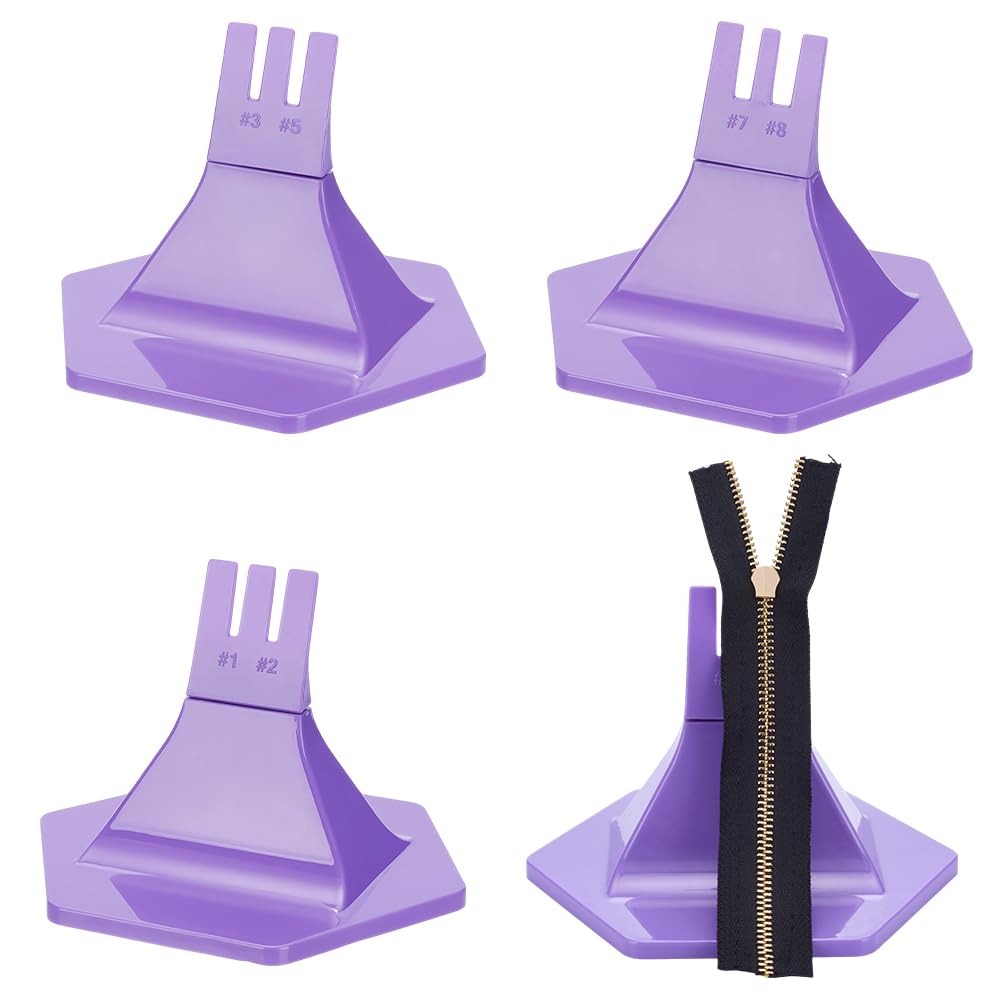 WEBEEDY Kit di 3 strumenti per la riparazione e la sostituzione di chiusure lampo 6 misure #1#2#3#5#7#8 di Aiuti per cerniere in plastica per giacche e cucito fai da te
