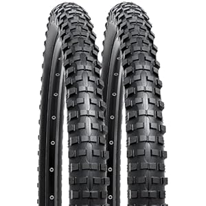 YUNSCM 2-PCS 24″ Mountain Bike Tires 24×2.30/56-507
