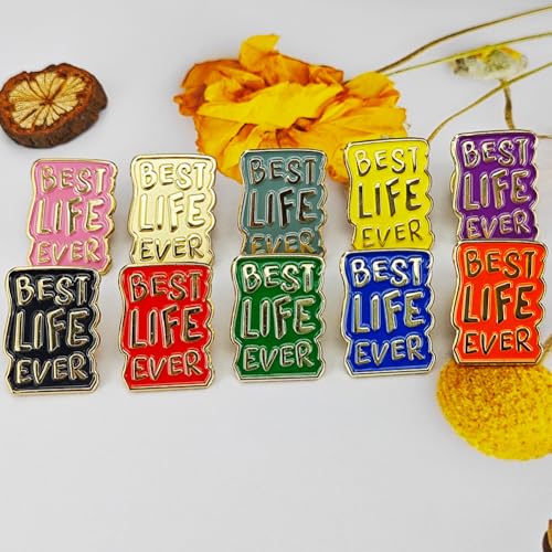 Image of Jw.org Enamel Pins Best Life Ever 10 Different Color Fashion Lapel Pin for Men Women