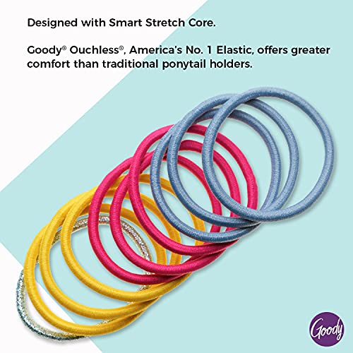 Goody Kids Ouchless Elastics With Mini Pouch - 11 Count, Ice Cream Print - For All Hair Types - Hair Accessories For Women And Girls #TOP2