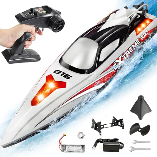 BEZGAR RC Boat, 18 inch Big Brushless Remote Control Boat for Adults and Kids, 55 KPH Large Fast RC...
