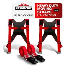 X-Protector Moving Straps - 2 Pairs - Lifting Straps for 2 Movers - Move Furniture Easily and Safely - Perfect for Lifting & Moving Heavy Objects Adjustable Length 50-118