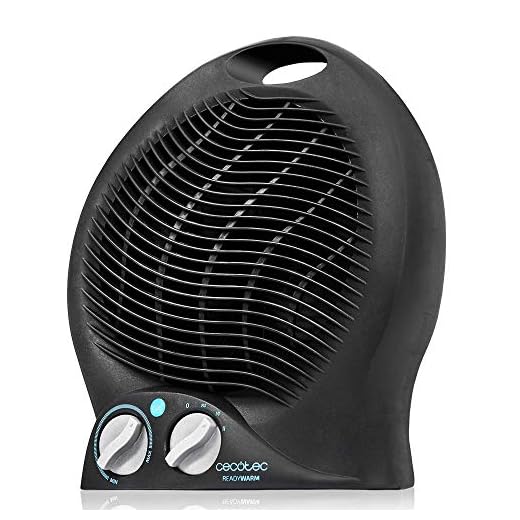 calefactor el mejor Cecotec Calefactor Eléctrico de Baño Bajo Consumo Ready Warm 9500 Force. Vertical, 2000 W, Termostato Regulable, 3 Modos, Protección Sobrecalentamiento, 15m2