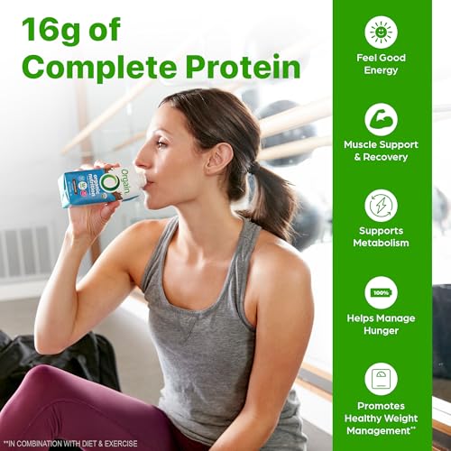 Image of Orgain Organic Nutritional Vegan Protein Shake, Smooth Chocolate - 16g Plant Based Protein, Meal Replacement, 22 Vitamins & Minerals, Fruits & Vegetables, Gluten Free, Non-GMO, 11 Fl Oz (Pack of 4)
