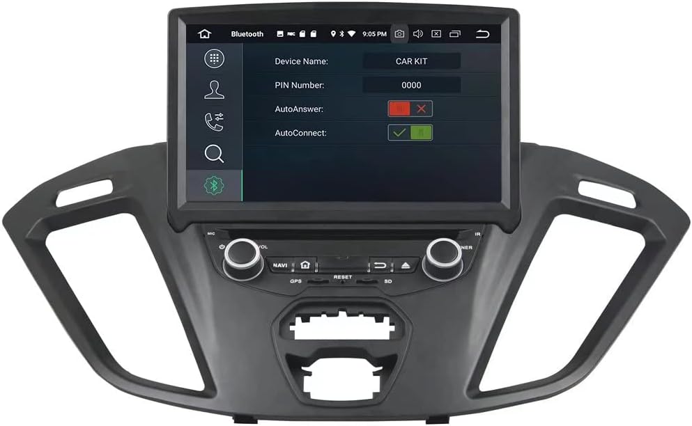 8Inch Android 9.0 For Ford Transit Custom 2014 2015 2016 2017 Octa Core Car Stereo Radio With GPS Navigation 3G WIFI Mirror link RDS FM AM Bluetooth AUX Multimedia Audio Video