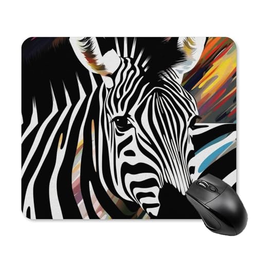 Tapis de souris zèbre pour ordinateurs portables en bureau et télétravail