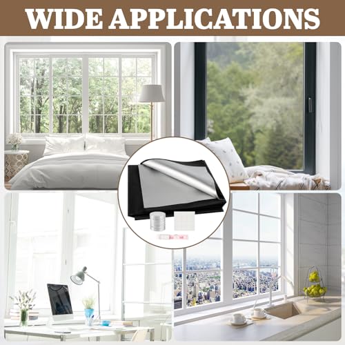 Black Adjustable Blackout Shades, 150x100cm No Drill Blinds Blackout with stick on pads, Temporary Blackout Blinds, Blackout Blinds with Velcro Strips for Bedroom Decor Indoor - Cosy Home Interiors Black Adjustable Blackout Shades, 150x100cm No Drill Blinds Blackout with stick on pads, Temporary Blackout Blinds, Blackout Blinds with Velcro Strips for Bedroom Decor Indoor - Image 7