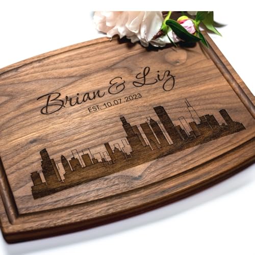 Tabla de cortar rectangular de madera personalizada miniatura 1