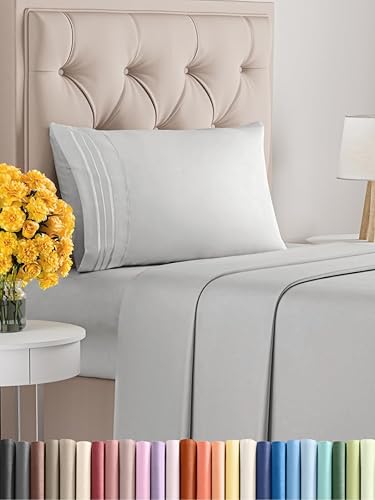 Vista 1774 de Juego de sábanas de 4 piezas tamaño king, extrasuaves, transpirables y refrescantes con esquinas profundas, sábanas de fácil ajuste y sin arrugas