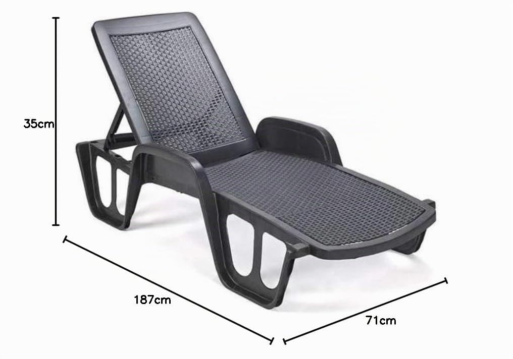 Hdcasa - Lettini Resina Rattan Pool