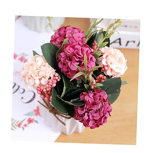 IMIKEYA Künstliche Rosenpflanzen Töpfen Simulierte Blumen Für Dekoration Im Zuhause Und Rot Realistische Kunststoffpflanzen Für Büro Wohnzimmer Balkon Und Mehr