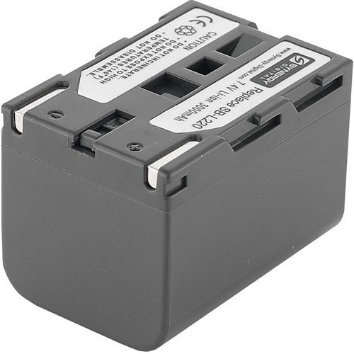 Synergy Digital Camcorder Battery, Compatible with Samsung SCD-6040 Camcorder, (li-ion, 7.4V, 3000 mAh) Ultra High Capacity, Replacement for Samsung SB-L220 Battery