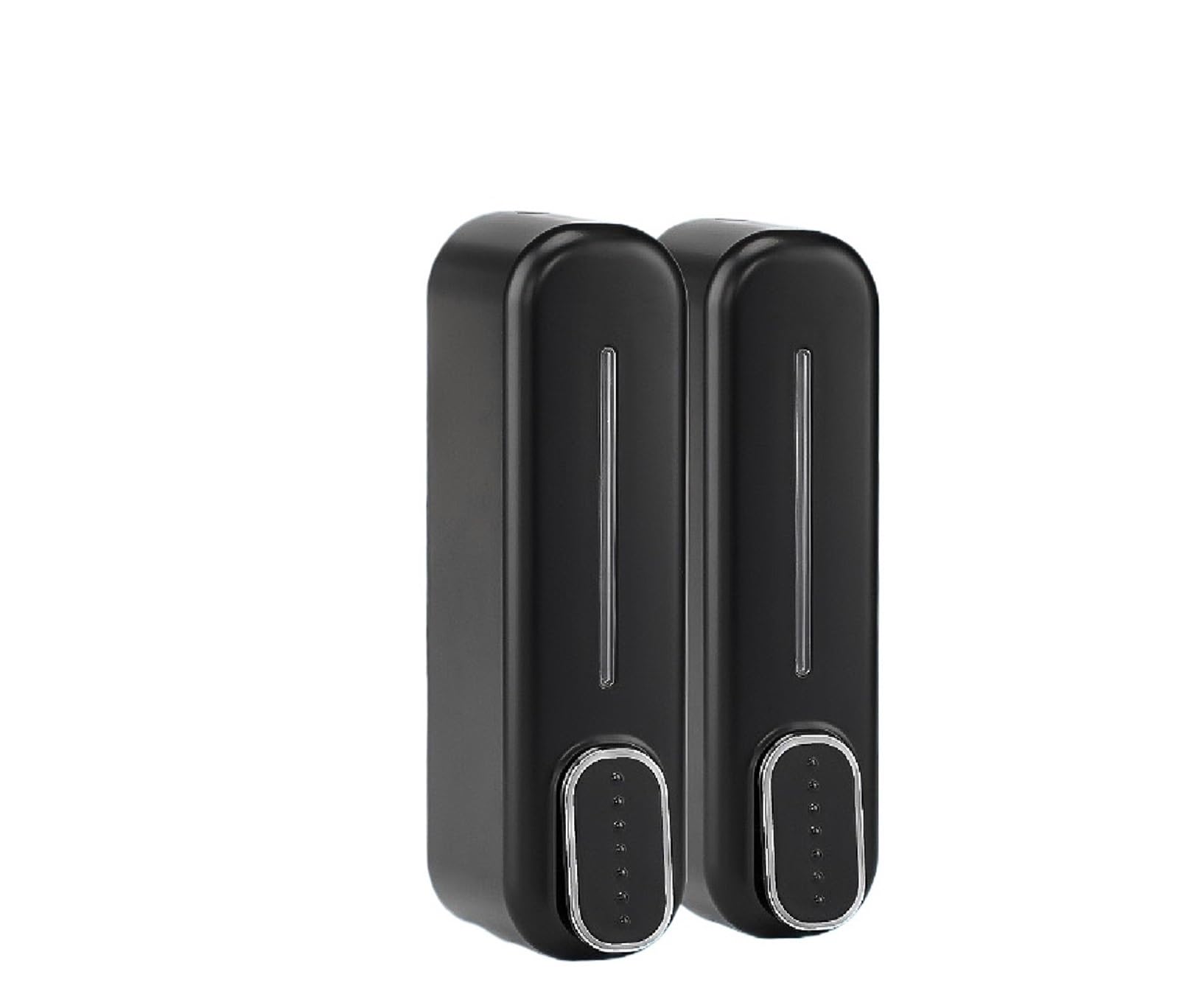 Soap Dispenser, Wall Mounted Manual Soap Dispenser Shampoo Shower Gel Lotion Container Multicolor(2pcs Black)