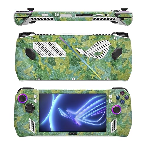 Image of MightySkins Glossy Glitter Skin Compatible with Asus ROG Ally - Verde Camouflage | Protective, Durable High-Gloss Glitter Finish | Easy to Apply