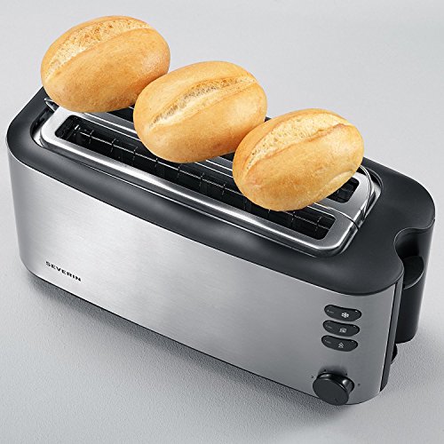 Severin AT 2509 Automatik-Toaster (1400 Watt, bis zu 4 Brotscheiben) Edelstahl (Generalüberholt) – Bild 3