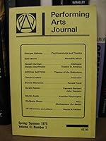 Performing Arts Journal; Spring/Summer 1978, Volume III, Number 1 B001UWT5L2 Book Cover