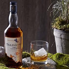 Indulge in Talisker 10 Year Old Single Malt Scotch Whisky – Buy for a Taste of Rugged Maritime Elegance with Gift Box – Talisker