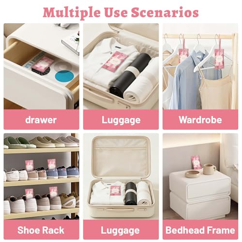 Image of STRN Scented Sachets for Drawer and Closet, Rose Scent 14 Pack for Home