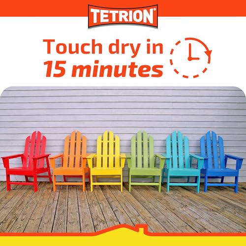 Image of Tetrion Easy Spray Paint - Yellow 400ml (Pack of 6) - All-Purpose Acrylic Spray for Wood, Metal, Plastic, Ceramic & More for Indoor & Outdoor Use, Smooth, Durable Finish, 13.5 Oz