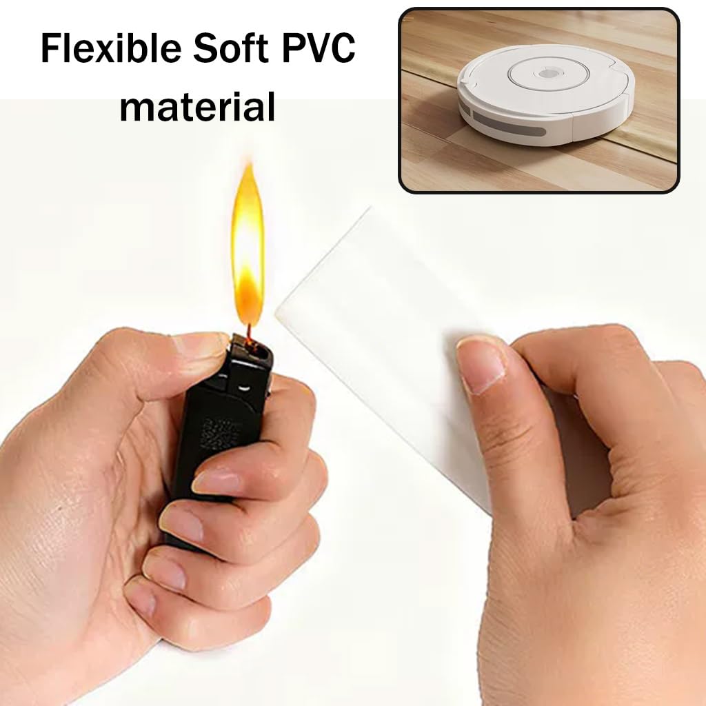Cubrecables para Suelo，Protector De Cables Flexible Autoadhesivo De PVC para Paredes Y Esquinas，Fácil De Desenrollar/Ancho del Escondecables: 55 Mm(Blanco,10M)