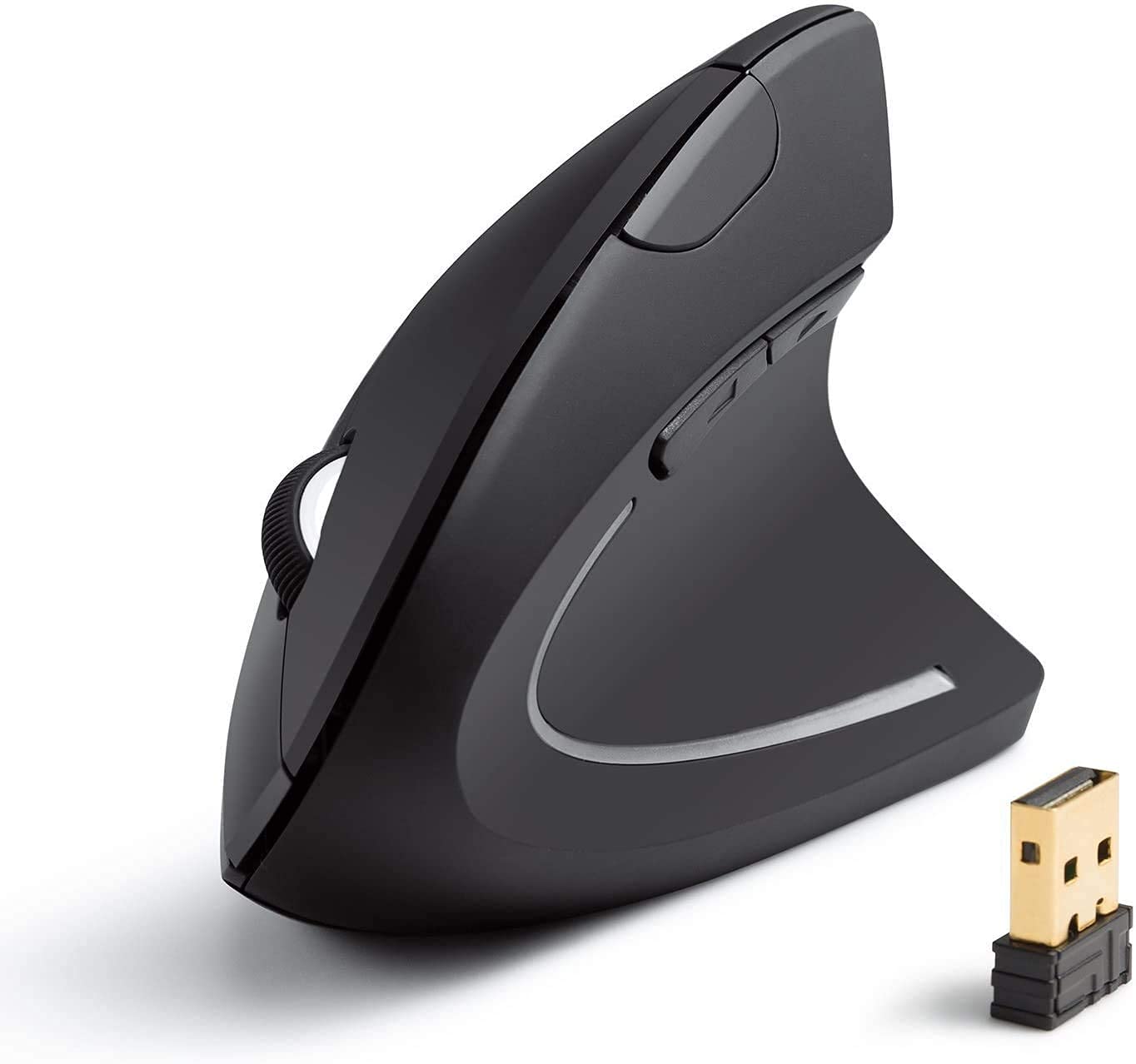 BigPlayer 2.4G Wireless Vertical Ergonomic Optical Mouse, 800/1200/1600DPI, 5 Buttons - Blac (B097TBFQF3) Amazon Price History, Amazon Price Tracker