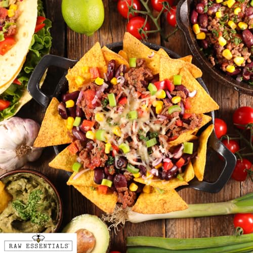 Raw Essentials Taco Supreme Seasoning - Bold, Zesty and Savory Flavor - Use to Season Beef, Chicken, Pork or Veggies - Great for Mexican Dishes - Large 9 Ounce Bottle - Image 3