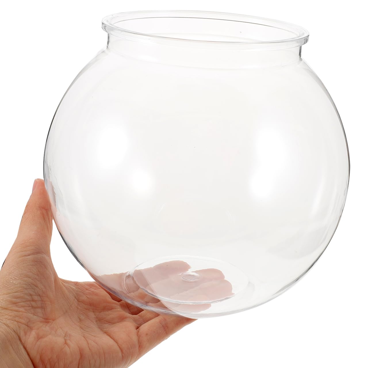 Balacoo Petit aquarium en plastique transparent pour poissons rouges