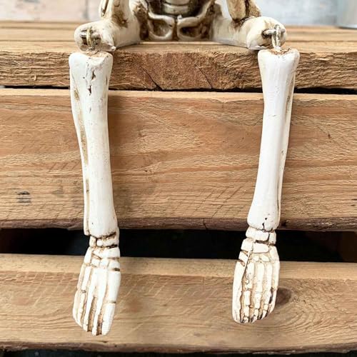 Figura Decorativa Esqueleto Sentado de Resina miniatura 5