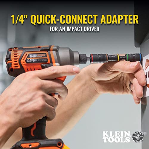 Impact Driver, 7-In-1 Impact Flip Socket Set, 6 Hex Driver Sizes Plus A 1/4-Inch Bit Holder Klein Tools 32907 #TOP4