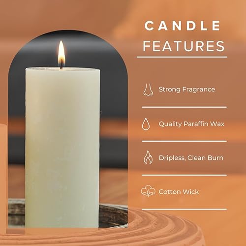 Miniatura 8 de Simply Soson Velas perfumadas de 3 x 4 pulgadas, azúcar de vainilla cálida, fragancia acogedora y relajante, juego de 3 velas para decoración del