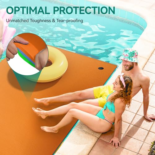 Yitahome MAYIHXAOTM 12' X 6' Lily Pad Floating Mat Water Mat Inflatable Rafts Lily Pad Pools Beach thumb #2