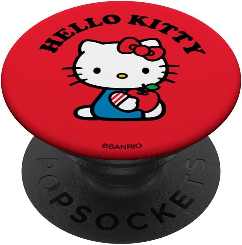 Hello Kitty Classic Apple Red PopSockets MagSafe PopGrip for iPhone