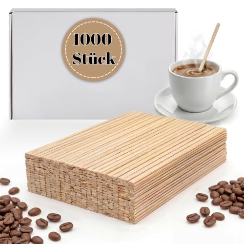 1000 sztuk pałeczek do mieszania kawy, 11 cm, drewniane pałeczki do kawy, kawy, herbaty, napojów