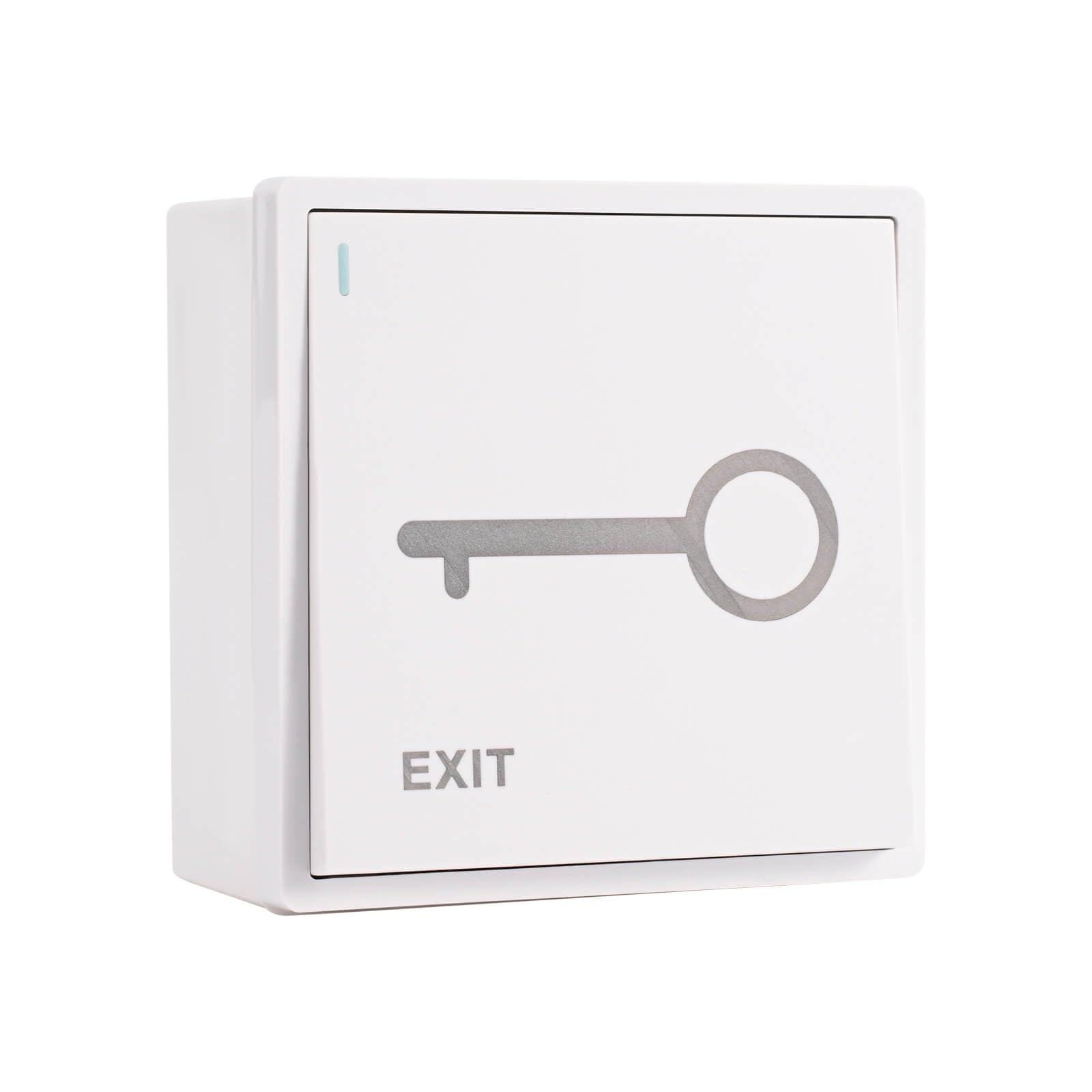 Push to Exit Button for Door Access Control System ABS Material with Mounted Back Box Square Classic Shape